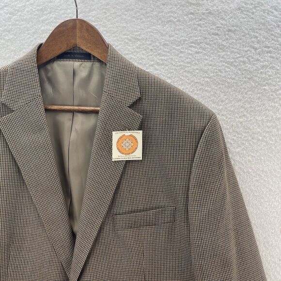 Chaps Ralph Lauren Blazer Men 46R Multicolor Polyester 2 Button Front Sport Coat - Picture 2 of 13